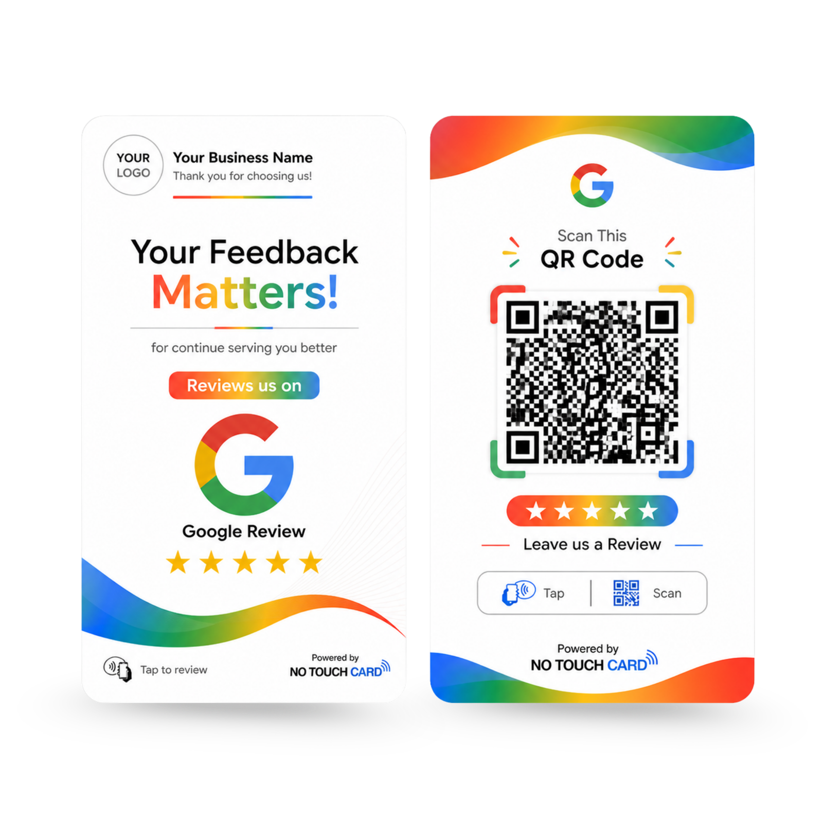 Google Review NFC Card with QR Code – Boost Customer Feedback Instantly